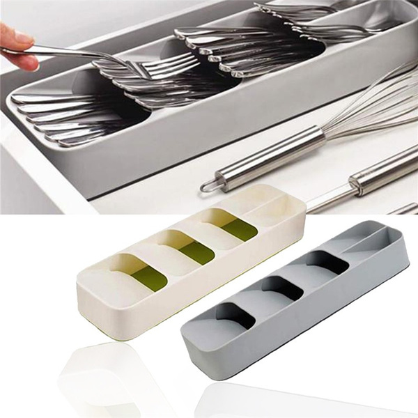 Kitchen Eco-Friendly Drawer Organizer Tray Spoon Knife Fork Tableware  Separation Storage Box Cutlery Organizer | Wish