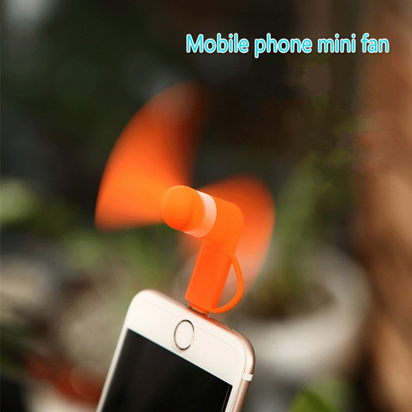 Mini Small Mute Fan Cool Portable Android Smart Phone For iPhone Samsung Xiaomi 