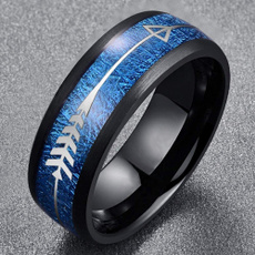 Blues, 8MM, tungstenring, Gifts For Men