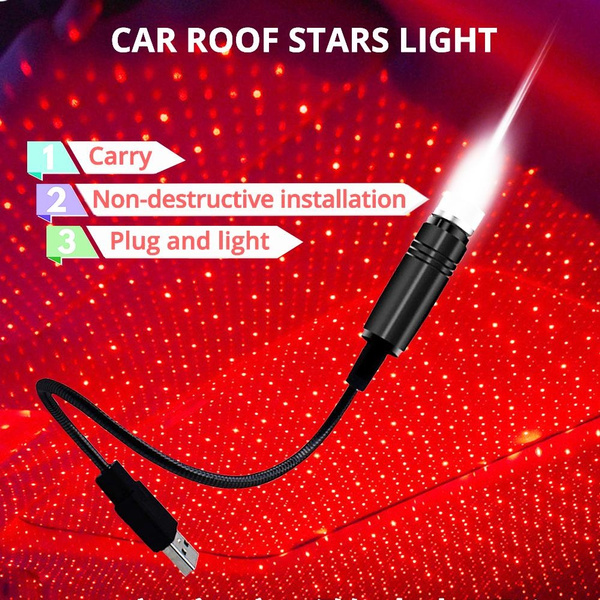 Car Star Lights Full Of Stars USB Car Laser Atmosphere Indoor And