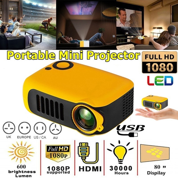Mini A2000 Portable HD Resolution Video Projector Home Theater Movie ...