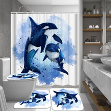 Polyester, vorhang, wasserdichte, dolphin