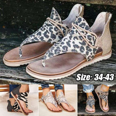 Summer, Flip Flops, Sandals, animal print