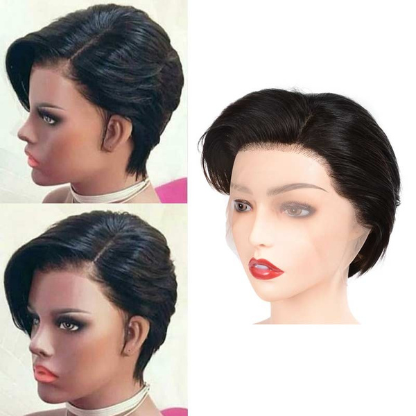 Pixie Cut Wig 13x4 Bob Lace Front Wigs Brazilian Straight Lace