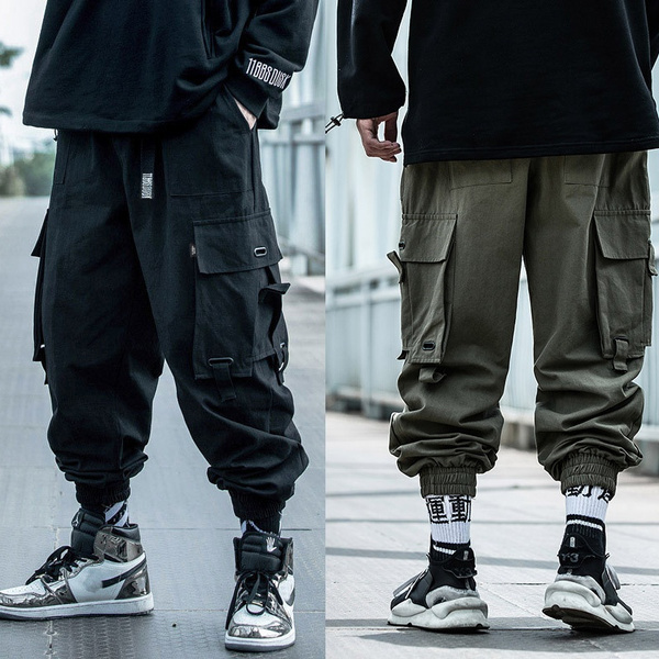 Men Fashion Cargo Pants Casual Cargo Joggers Multi Pocket Mens Trousers Hip  Hop Street Style Man Long Pants