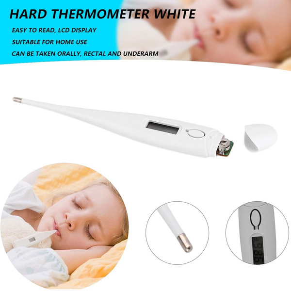 1 PC Thermometer White Digital Electronic LCD Home & Baby Body Temperature Child Adult Household Temperature Gauge 