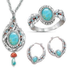 Turquoise, Bridal, Jewelry, 925 silver rings