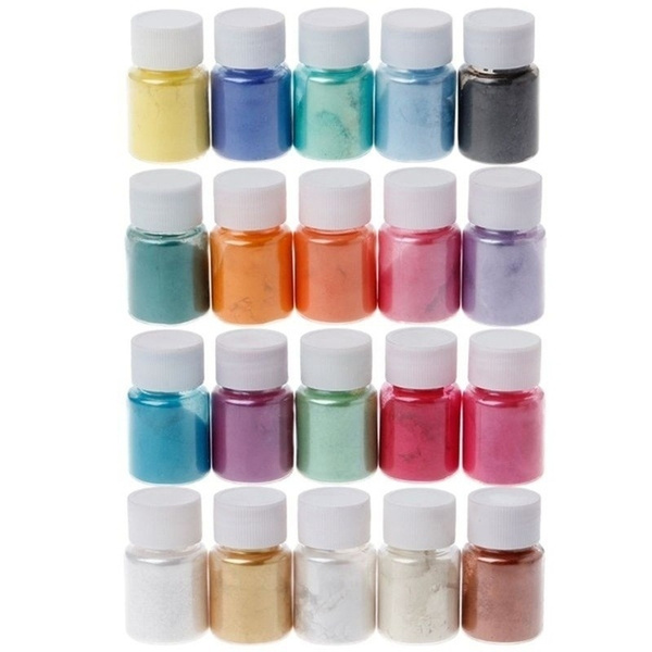 20 Colors Mica Powder Epoxy Resin Dye Pearl Pigment Natural Mica