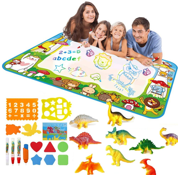 Tecboss Water Doodle Mat, Kids Large Water Drawing Board Toys, Aqua Magic  Mess-Free Painting Doodle Educational Toy for Kids 