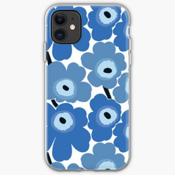 Marimekko Blue Florasoft Case For Iphone 7 8 6 6s Plus 5s 4 Silicone Clear Cover For Iphone X Xs 11 Pro Max Xr Wish