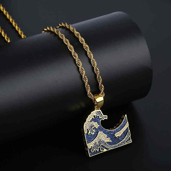 Gold CapsA Women Hip Hop Style 100 Sign Alloy Pendant Surfer Chain Necklace Gold Unisex Jewellery