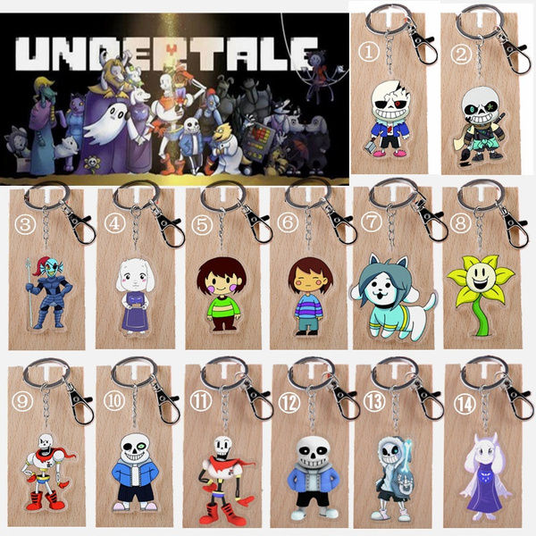 UNDERTALE MONSTERS - Undertale 10 pcs. Pendant Keychain Necklace New  Characters
