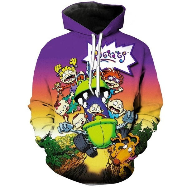 Fashion 3D Print Cartoon Rugrats Men Women Casual Hoodie Sweatshirt T Shirt