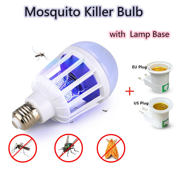 E27 15W 220V LED Zapper Bulb Mosquito Insects Killer Lamp Pest Bug Light EC 