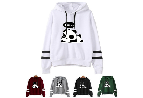 Spring&autumn New Women ZZZ PANDA Printing Hoodies Girls Street Loose Long  Sleeve Cute Printed Pullover For S-5XL