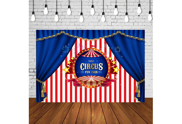 6x4ft Coloful Balloons Carnival Backdrops for Party Red Curtain Tent Circus Interior Decor Masquerade Mask Stars Happy Fiesta Mardi Gras Photography Background Photo Studio Props 