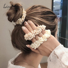 Fashion, Elastic, pearls, Hair Pins