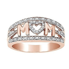 DIAMOND, wedding ring, Family, Silver Ring