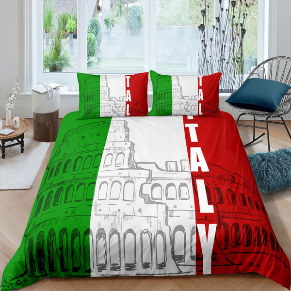 Italy Style Duvet Cover Colosseum, Long Zippers For Duvet Covers