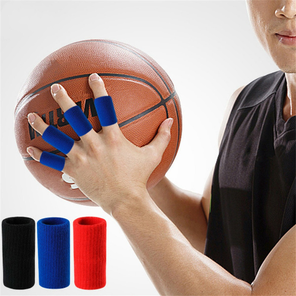 10pcs/set Outdoor Accessories Brace Elastic Gloves Basketball Arthritis  Sports Aid Finger Protector Finger Support Finger Sleeve