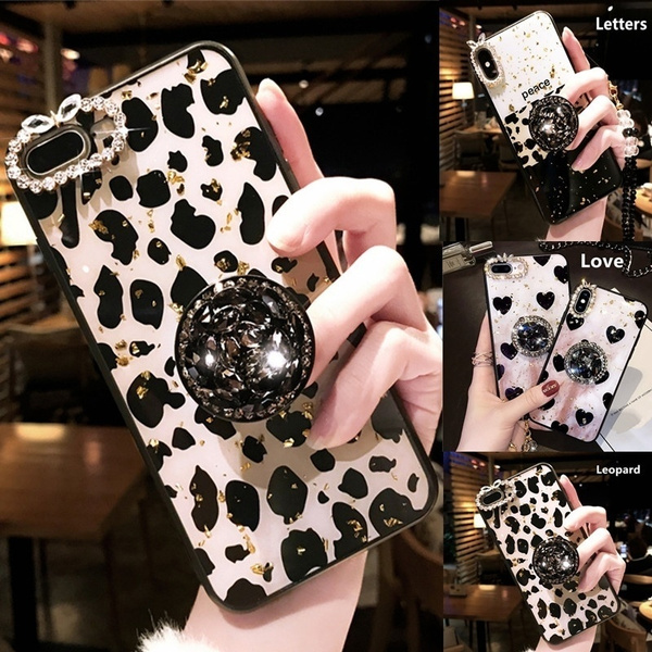 Rute deltage vaccination Bling Bling Leopard Print Phone Case For IPhone 6 6S Plus 6 7 8 Plus X XR  XS Max Leopard Skin Glitter Rhinestone Cases Phone Bag Back Cover for Iphone  Cases | Wish
