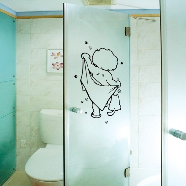 1 Pcs Bathroom Funny Removable Black Art Stickers For Tiles Glasses Wall Decal Home Decor(Size: 43*26CM) | Wish 1 Pcs Bathroom Funny Removable Black Art Stickers For Tiles Glasses Wall Decal Home Decor(Size: 43*26CM) | Wish