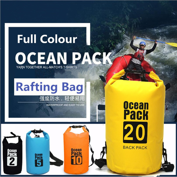 2L/5L10L/20L Ocean Pack Outdoor Swimming Bag Waterproof Dry Bag Backpack  Water Floating Bag Sack for Rafting Boating River Trekking