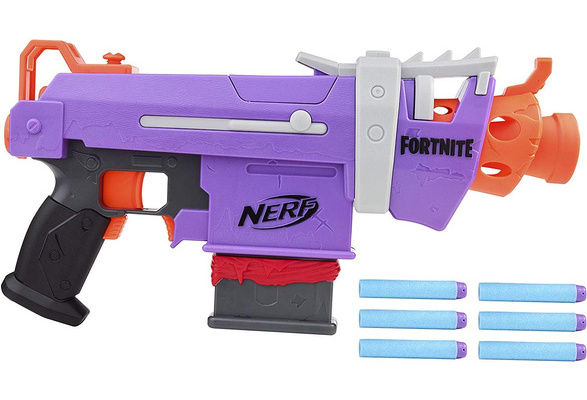  NERF Fortnite SMG-E Blaster - Motorized Dart Blasting - 6-Dart  Clip, 6 Official Elite Darts - for Youth, Teens, Adults : Toys & Games