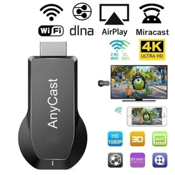 Wireless Display Receiver WiFi Dongle Screen Mirror 1080P HDMI TV Stick ...