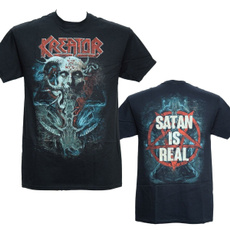 kreatorsatanisrealheavymetalrockbandmenstshirt, Heavy, menfashionshirt, Cotton T Shirt