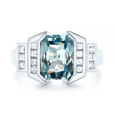Sterling, DIAMOND, Jewelry, Princess