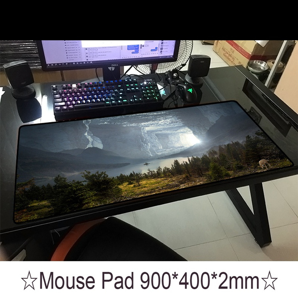 LL-COEUR XXL Landscape Mouse Pad Gaming Keyboard Mat Laptop Office Desk Mat Blue, 1000 x 500 x 3 mm 