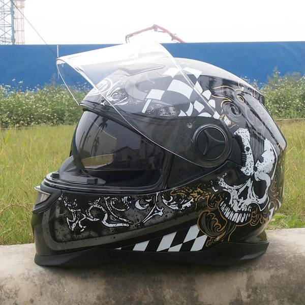Motorbike Helmet With Inner Sun Visor 
