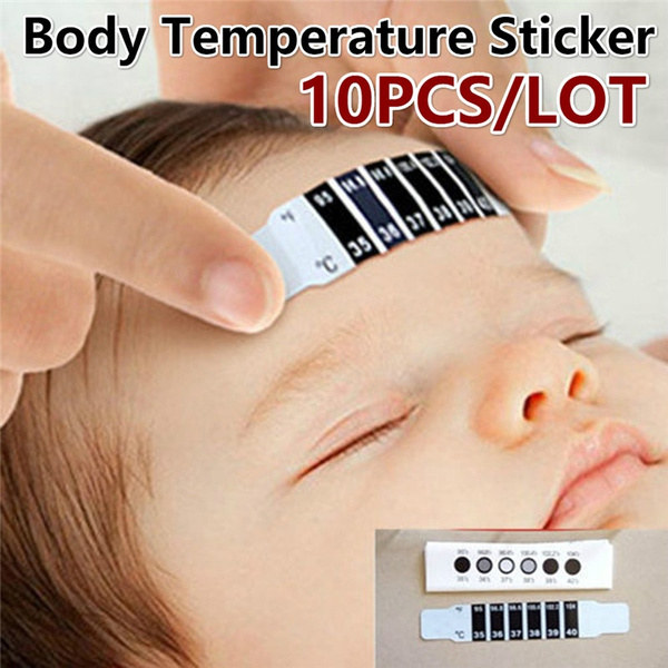10PCS/lot Reusable Forehead Thermometer Strip Dual Scale Thermometer