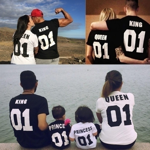 Princess Queen Prince King Family TShirts Mother And Daughter