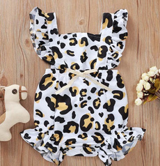 Summer, Baby Girl, toddlercartoonjumpsuit, ruffle