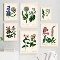 botanicalwallart, Antique, Plants, antiquewallpainting