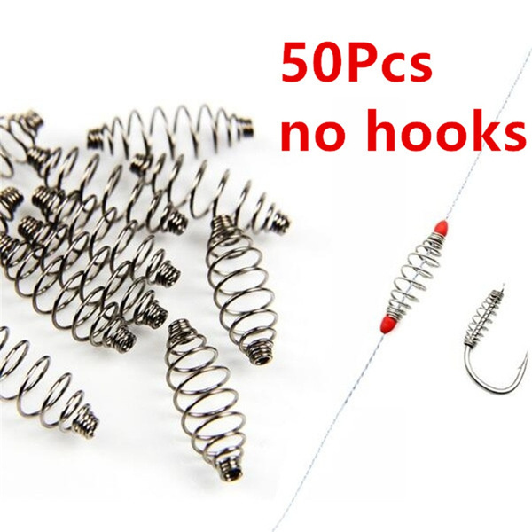 Stainless Steel Olive Shape Spring Feeder Cage Floating Carp Fishing  Fishing Tools Feeder Stops Fishing Accessories