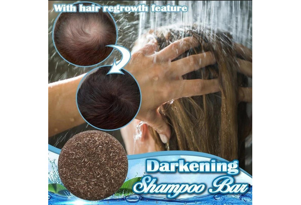 New Hair Darkening Shampoo Bar Natural Organic Conditioner And Repair Essence Wish