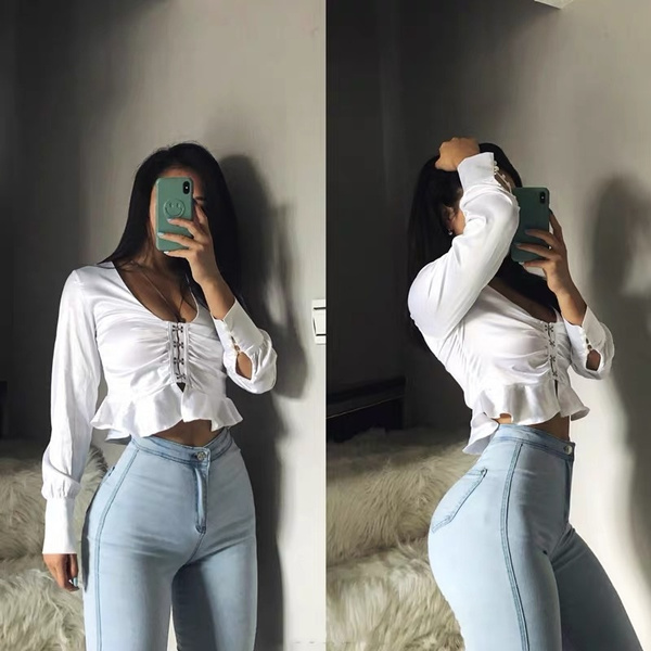 New High Waisted Jeans Women Spring Autumn Sexy Tight Hip Lifting Leggings  High Elasticity Slim Pants Fashionable and Versatile