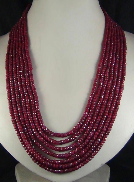 Tanzanite & Ruby Beads Necklace – ARAYA Fine Jewelry