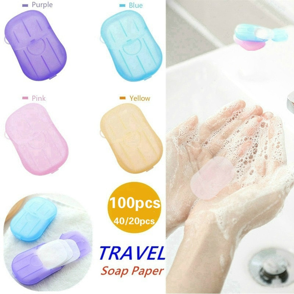 100pcs 40 20pcs Health Multicolor Portable Home Bath Washing Hand Paper 