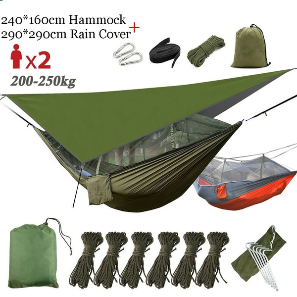 Double Portable Outdoor Travel Camping Hammock Tent Hanging Bed Mosquito   ！！ 