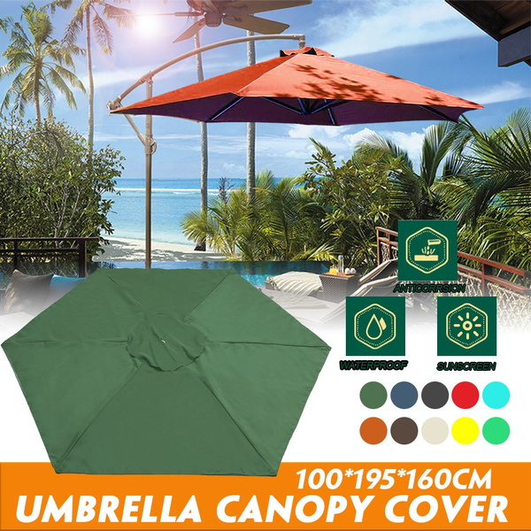 Only Cover Fashion Umbrella Top Canopy Replacement Outdoor Sunshade Garden Patio Uv Proof 39 78 63 Wish Fashion Umbrella Top Canopy Replacement, Garden Umbrella Replacement Canopy