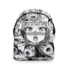 ahegao mini backpack Neo Vaporwave & Aesthetic Ahegao Backpack School Bag |