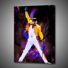 decoration, canvasprint, art, freddiemercuryartcolor