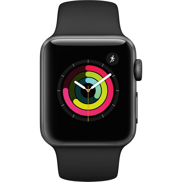 Used Apple Watch Gen 3 Series 3 38mm Space Gray Aluminum - Black 