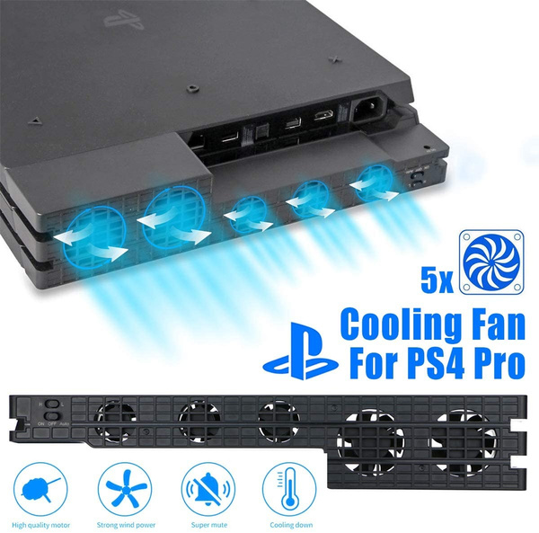 DOBE PS4 Pro Cooler , USB External 5-Fan Cooling with USB Cable Black for Sony Playstation 4 Pro Gaming Console | Wish