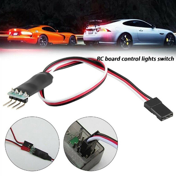Two Channels Control Switch Receiver Cord Model Car Lights Remote For RC. 