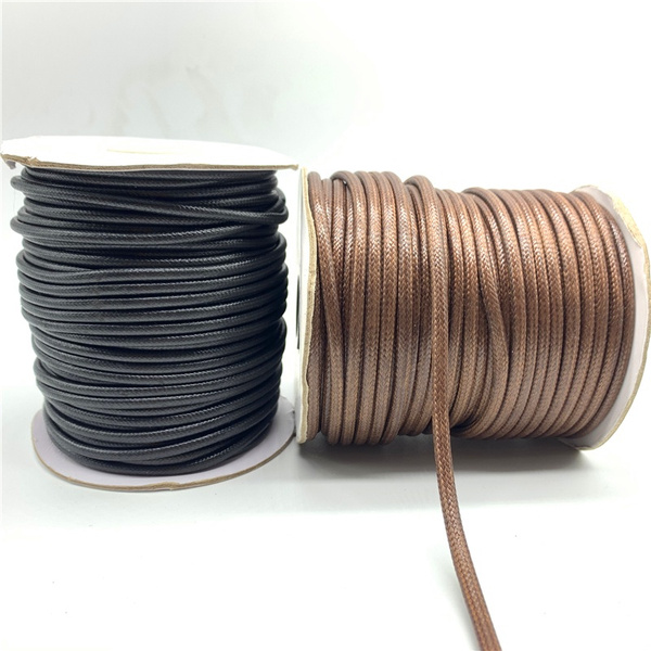 Necklace- Waxed Cotton Cord - Brown